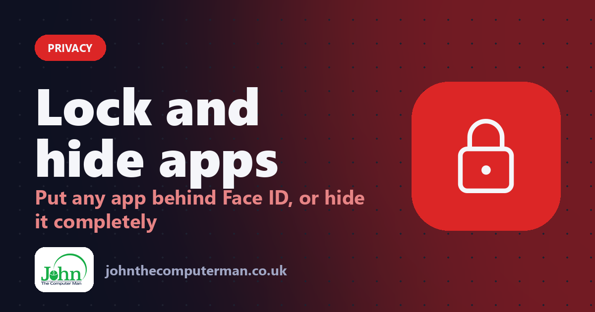 How to Lock or Hide Apps on iPhone With Face ID