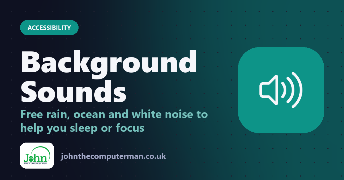 How to Play Rain and White Noise on iPhone With Background Sounds