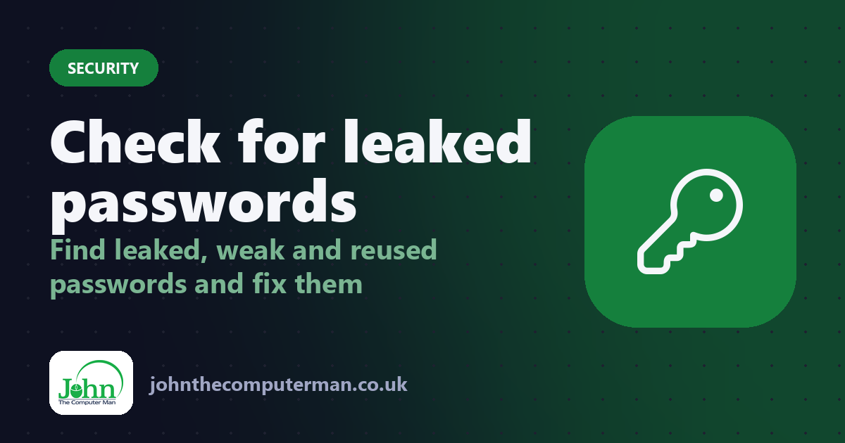 "How to Check for Leaked and Weak Passwords on iPhone