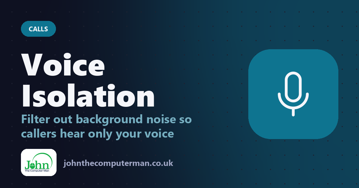 How to Use Voice Isolation on iPhone to Block Background Noise on Calls