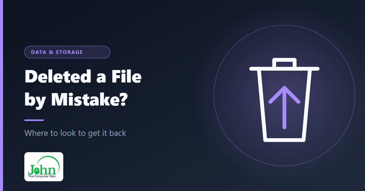 Deleted a file by mistake?