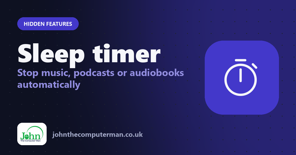 How to Set a Sleep Timer on iPhone to Stop Music or Podcasts