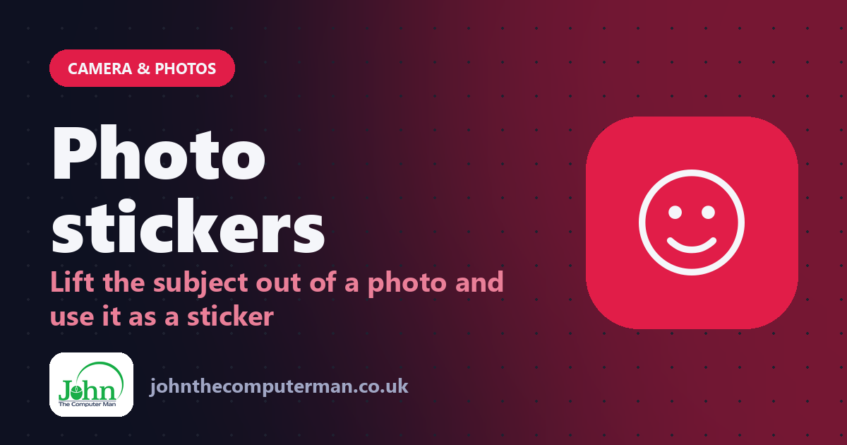 How to Turn Your Photos Into Stickers on iPhone