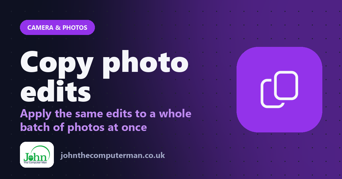How to Copy and Paste Photo Edits on iPhone