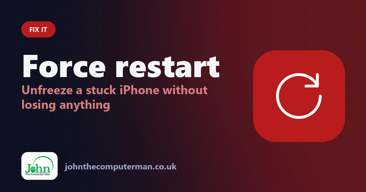 iPhone Frozen? How to Force Restart an iPhone That Won't Respond