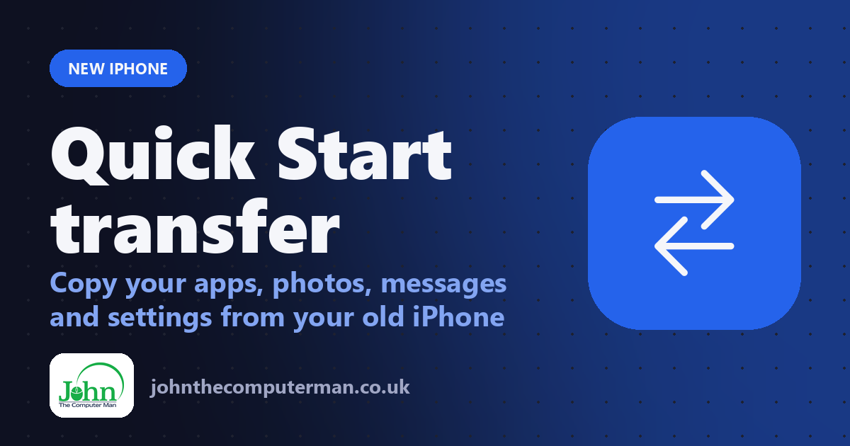 How to Transfer Everything to a New iPhone With Quick Start