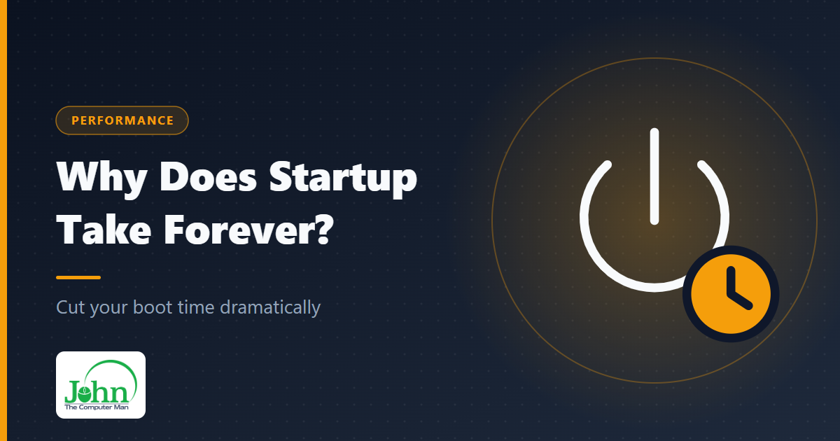 Why does startup take forever image