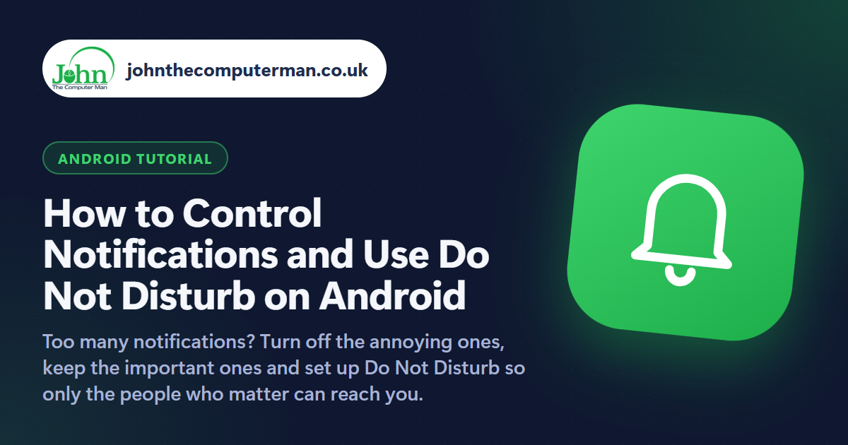 How to Control Notifications and Use Do Not Disturb on Android