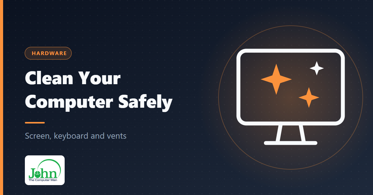 How to Clean Your Computer Safely: Screen, Keyboard and Vents