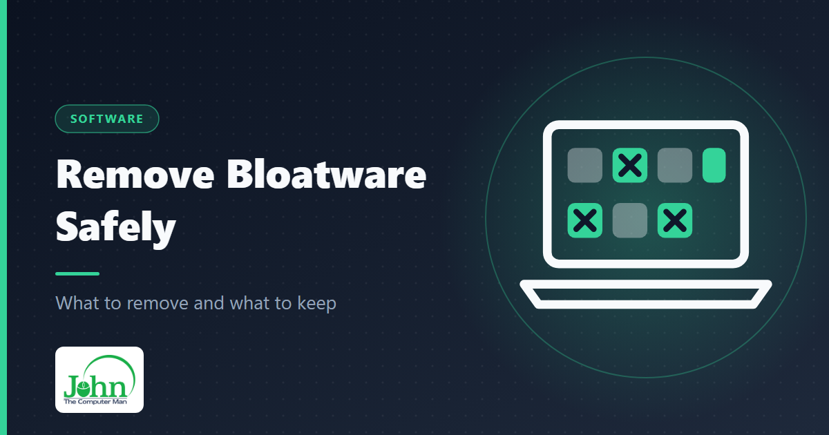 Remove bloatware safely